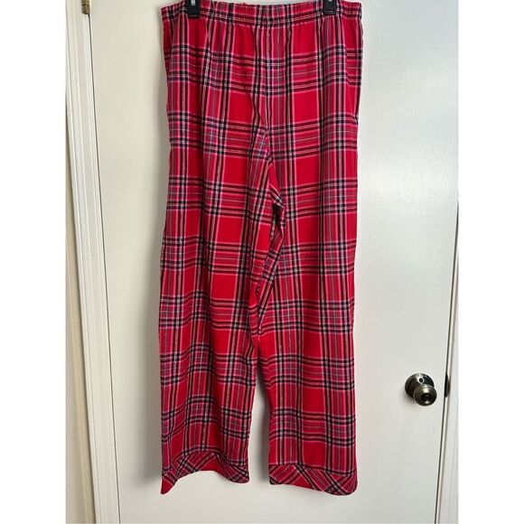 Victoria’s Secret NWT sz XL red plaid flannel pajama set with scrunchie - Picture 16 of 16